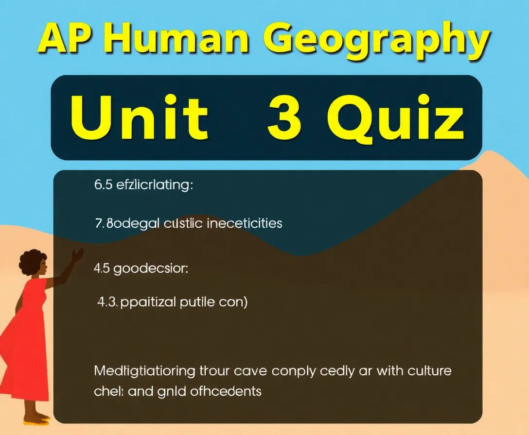 AP Human Geography Unit 3 Quiz